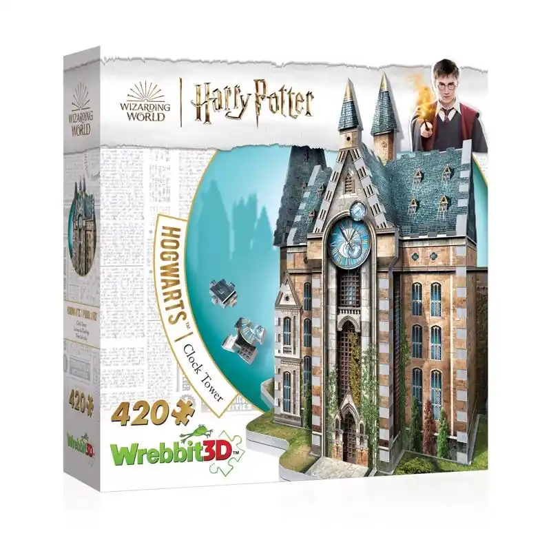 Harry Potter The Clock Tower 3d Jigsaw Puzzle Multicolored 420 Pc