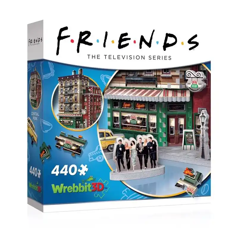 Friends Central Perk 3d Jigsaw Puzzle Multicolored 440 Pc