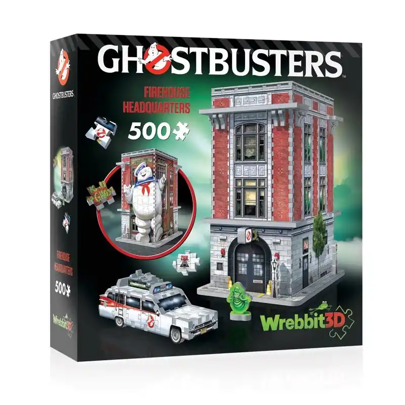Ghostbusters Firehouse Headquarters 3d Jigsaw Puzzle Multicolored 500 Pc