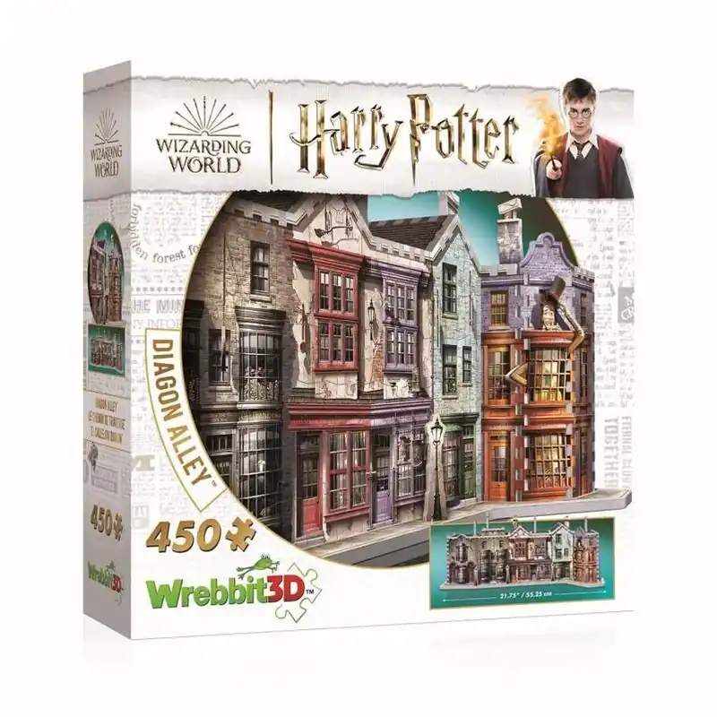 Harry Potter Diagon Alley 450‑piece Multicolor 3d Puzzle