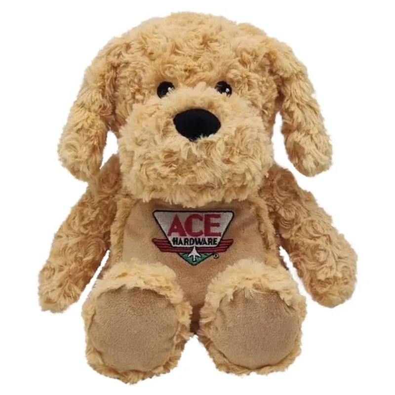 Cozy Brown Warmies Dog Plush Toy – Soft Cuddly Companion