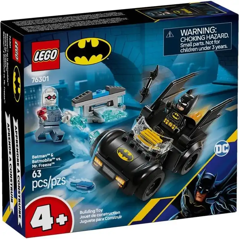 Super Heroes Batman & Batmobile Vs Mr. Freeze Building Set Multi 63 Pc
