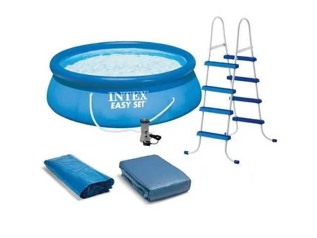 15‘ X 48" Easy Set Inflatable Swimming Pool Kit With Pump And Ladder
