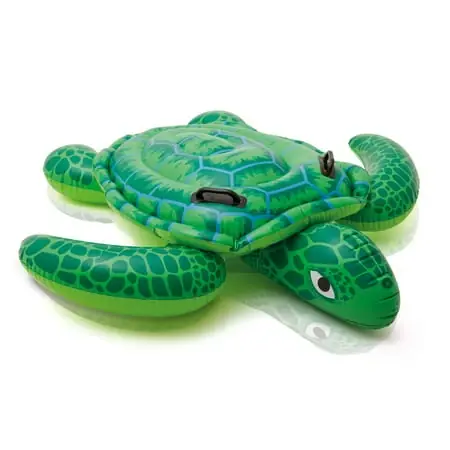 Lil‘ Sea Turtle Ride-on Pool Float, 59" X 50", Ideal For Ages 3+