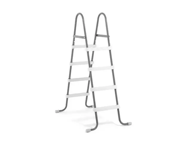 Steel Frame Pool Ladder For 48 Inch Wall Height Above Ground Swimming Pools
