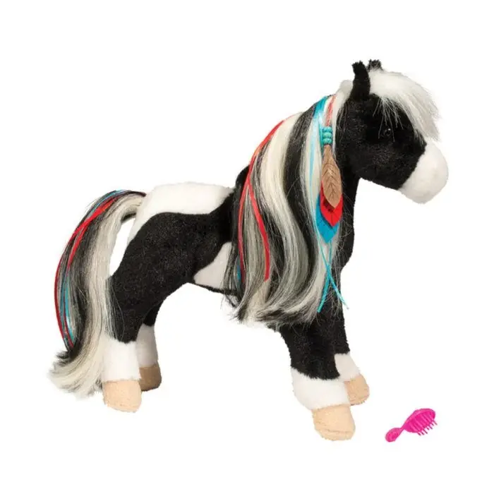 Black & White Horse Figurine - Stunning Collectible Model