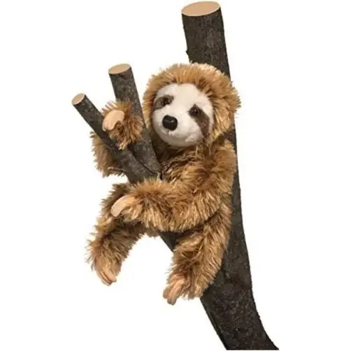 Plush Animal Simon The Sloth 8 Inch Sitting Stuffed Toy