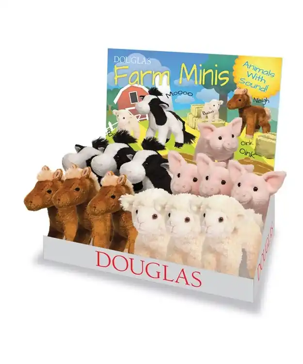 - Assorted Miniature Farm Animal Figures Set