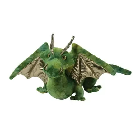 Neo Green Dragon Plush Stuffed Animal 12 Inches