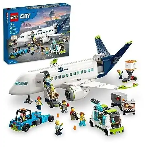 60367 Passenger Airplane Toy - Construction Playset For Kids