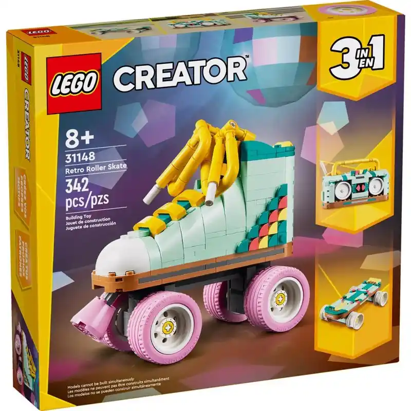 Creator Retro Retro Roller Skate Multicolored 342 Pc