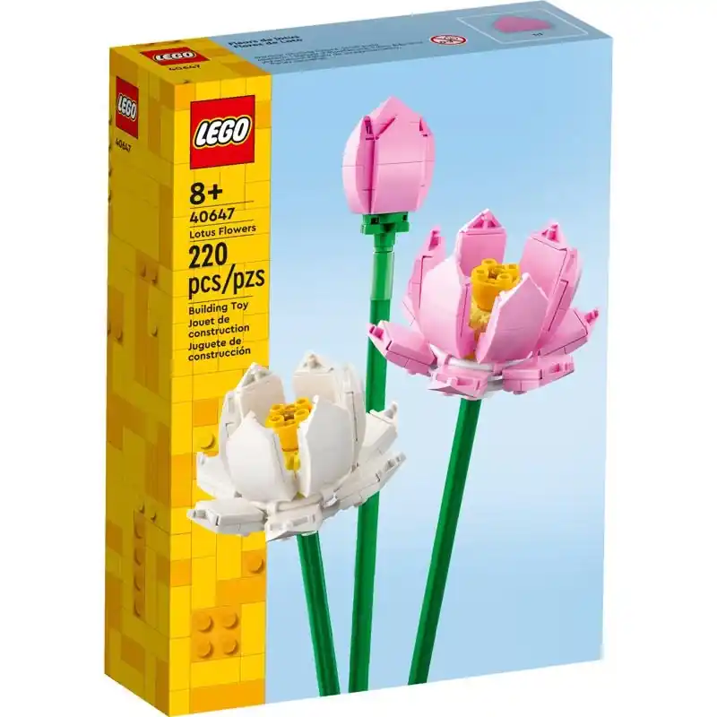 Botanicals Lotus Flower Building Set Multicolored 220 Pc