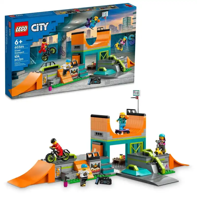 60364 Street Skate Park Toy Set For Creative Play And Construction Fun