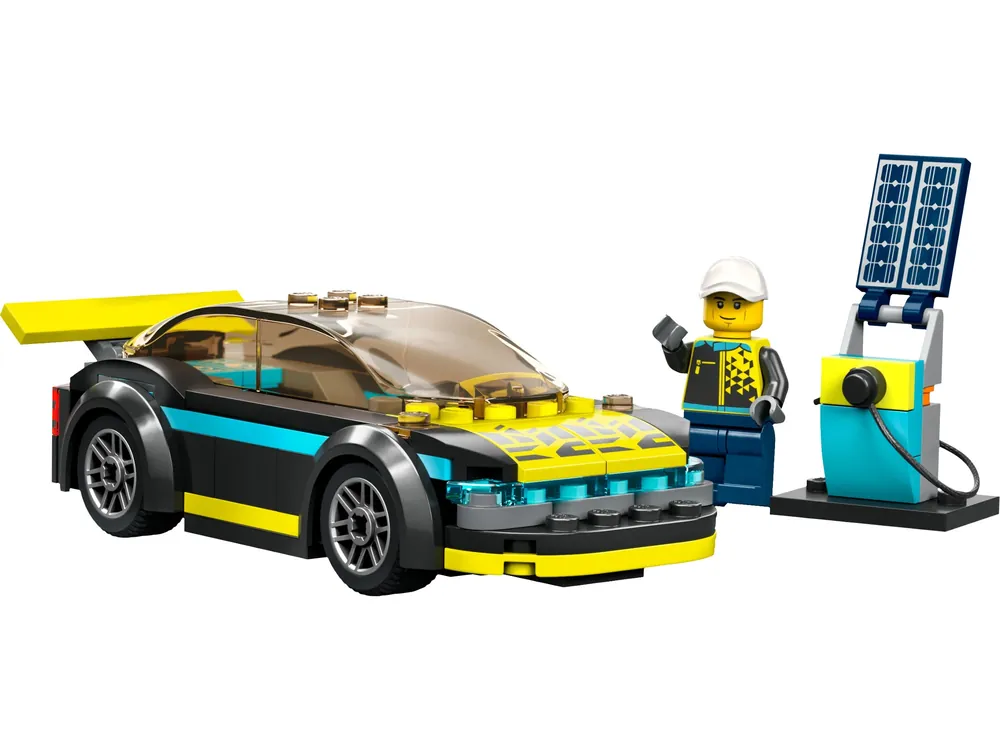 City Electric Sports Car Building Toy 60383 - 95 Pieces - Multicolored