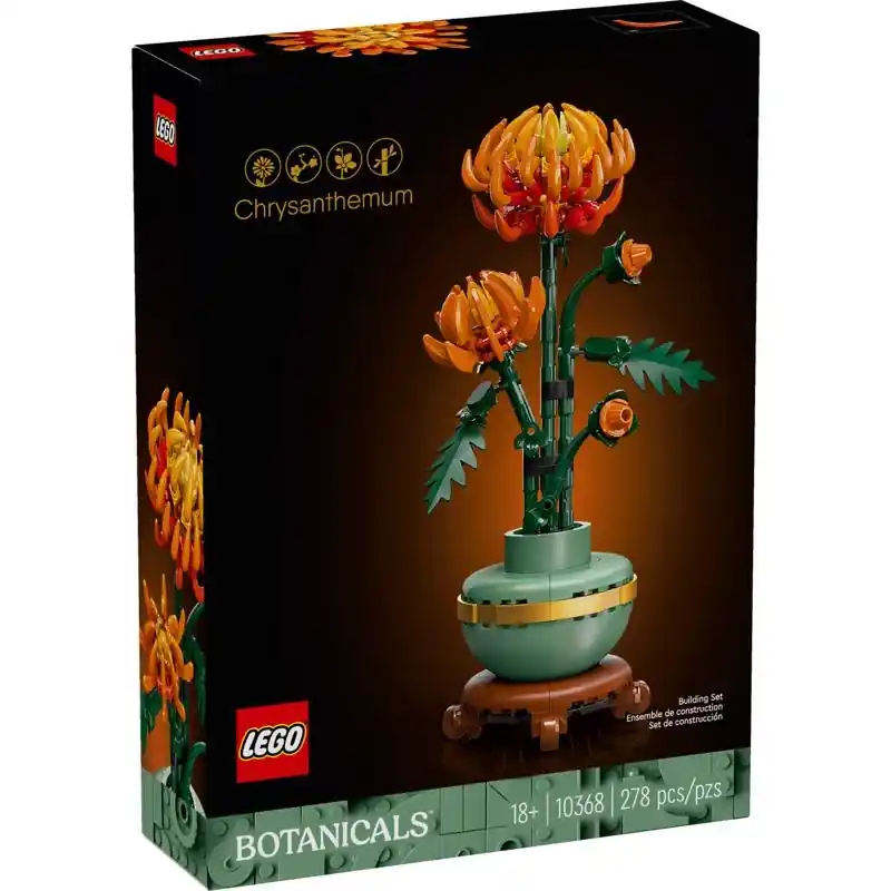 Botanicals Chrysanthemum Building Set Multicolored 278 Pc