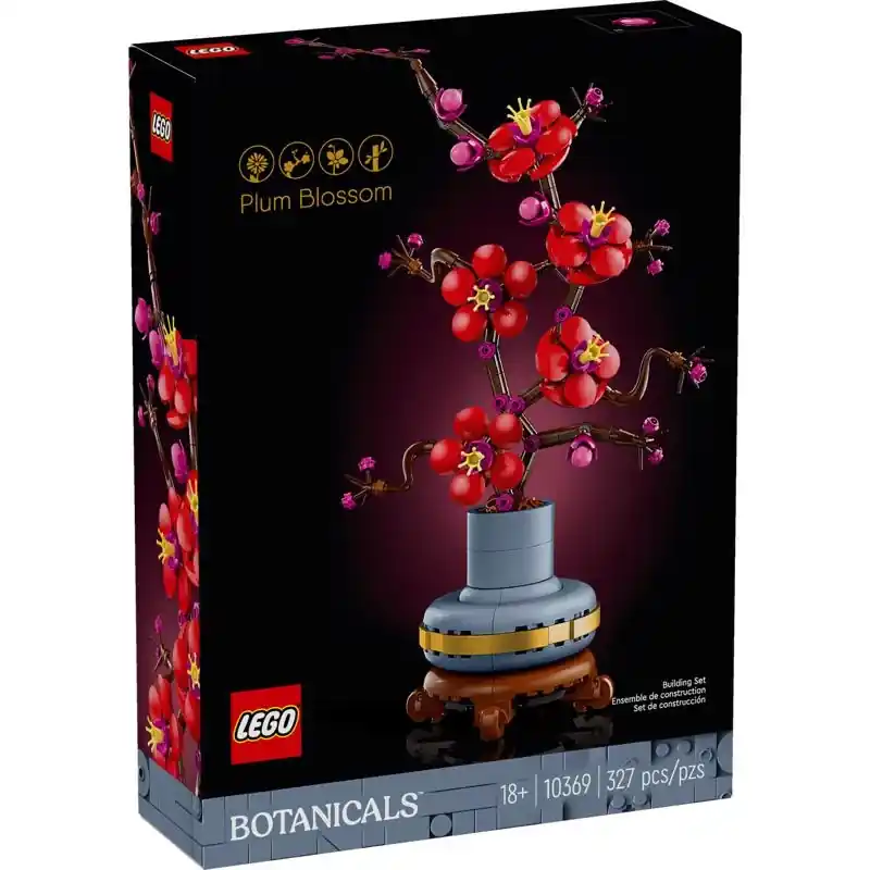 Botanicals Plum Blossom Building Set, Multicolored, Model 10369