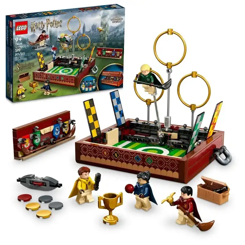 Harry Potter Quidditch Trunk Toy Set 76416 With Minifigures And Accessories