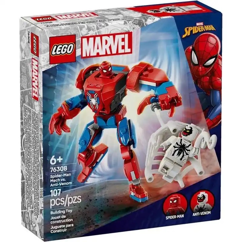 Spider‑man Mech Vs. Anti‑venom 107‑piece Building Set