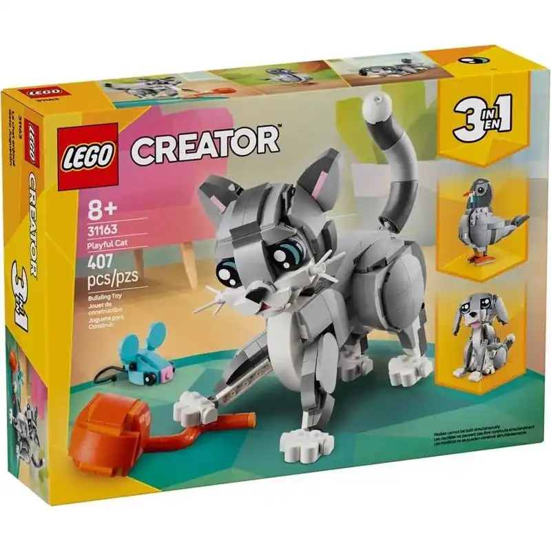 Creator Playful Cat Building Toy Multi 407 Pc