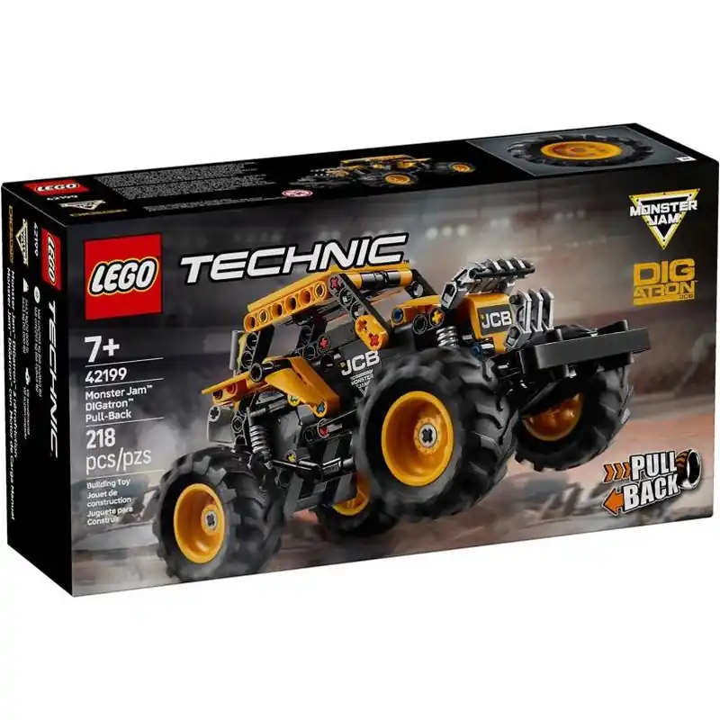 Technic Monster Jam Digatron Pull-back Building Toy Multi 218 Pc