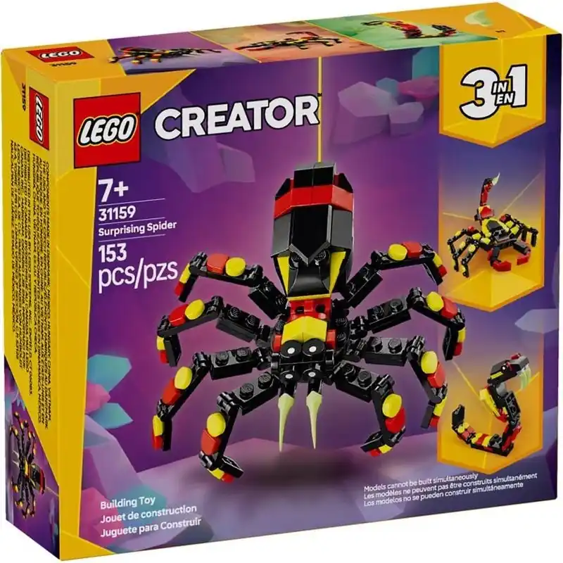 Creator Wild Animal Surprising Spider Building Set – 153 Pieces