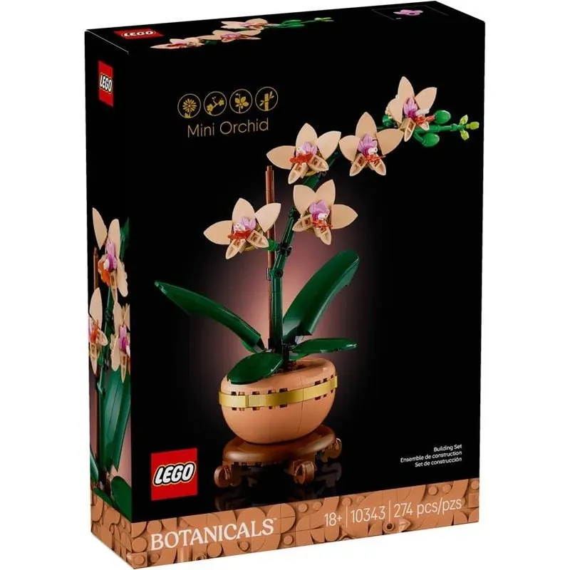Botanicals Mini Orchid 274‑piece Multi‑color Building Set