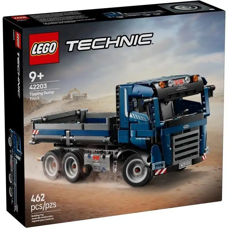 Technic Tipping Dump Truck Building Set – 462 Pieces
