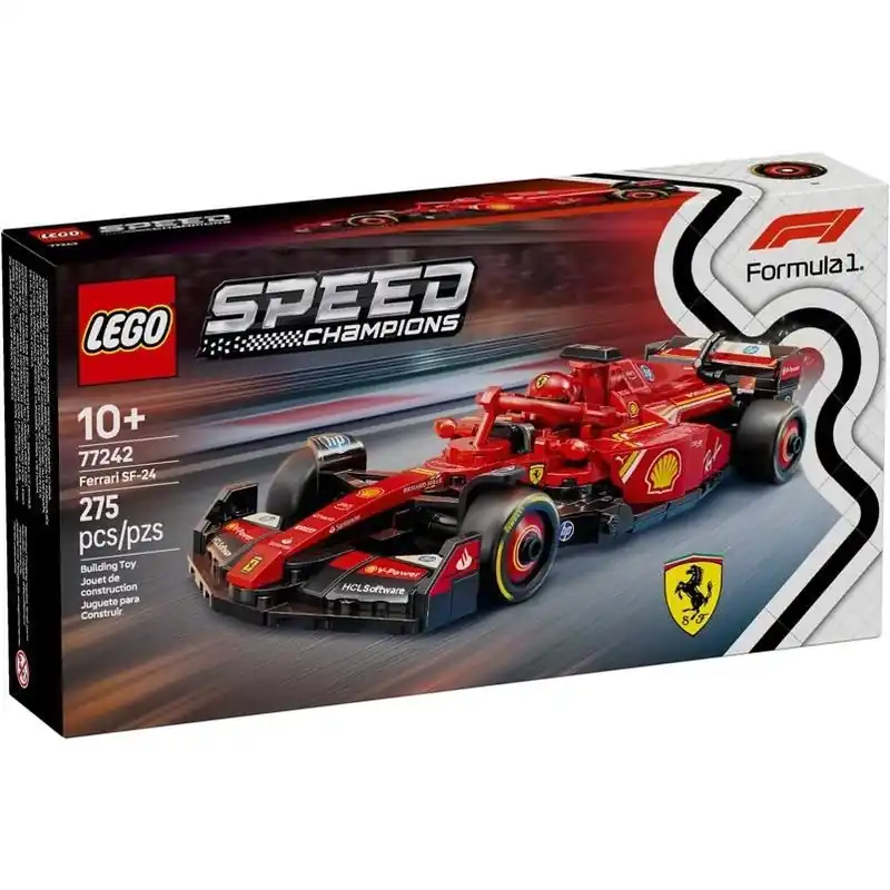 Speed Champions Ferrari Sf-24 F1 Race Car Building Set Multi 275 Pc