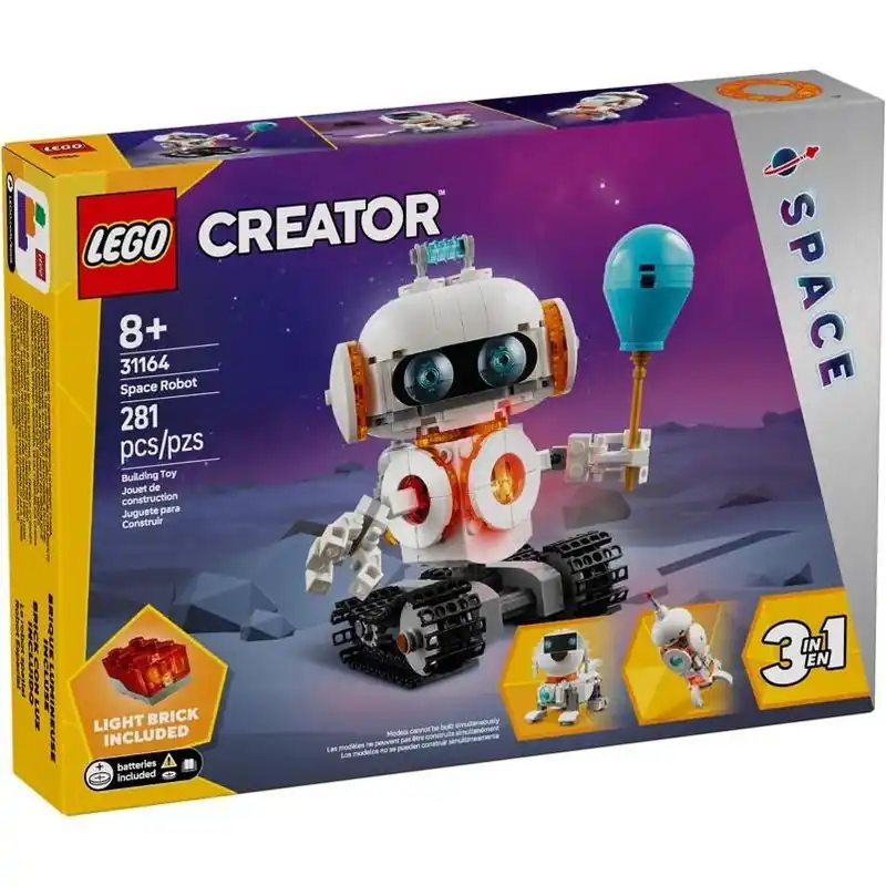 Creator Space Robot Building Toy Multi 281 Pc