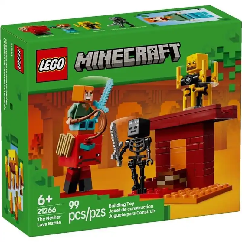 Minecraft The Nether Lava Battle Building Toy Multi 99 Pc