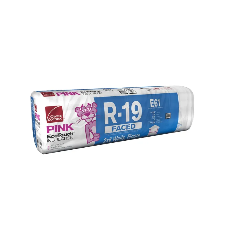 15 In. W X 93 In. L X 6.5 In. R-19 Kraft Faced Fiberglass Insulation Batt 77.5 Sq Ft