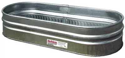 Stock Tank, Galvanized, 2 X 1 X 6 Ft., 70 Gallons