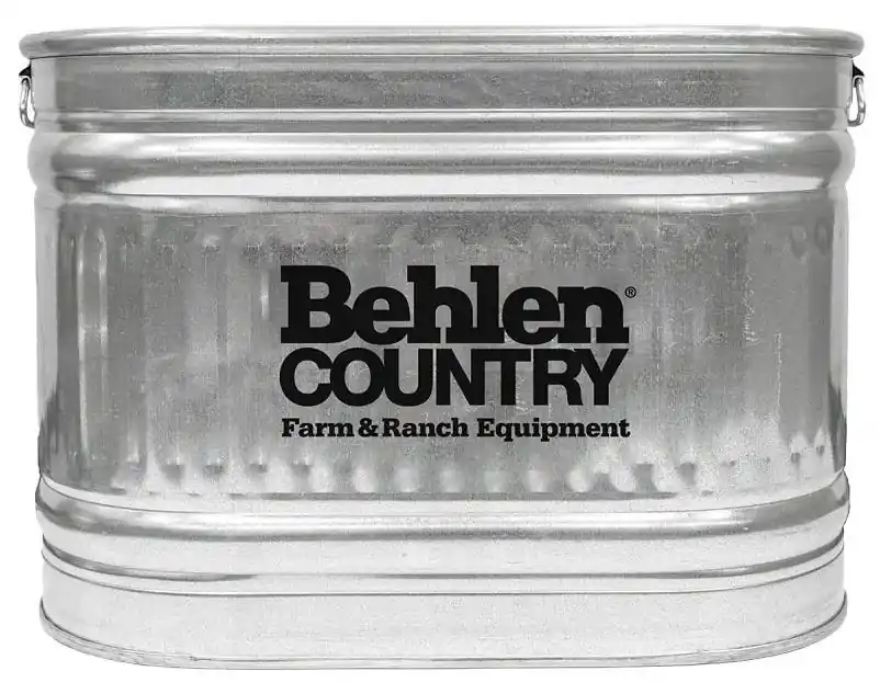 55‑gallon Galvanized Steel Utility Tank With Carry Handle – Behlen Country