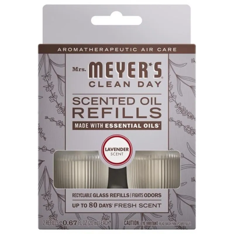 Clean Day Lavender Air Freshener Oil Refill – 0.67 oz (2‑pack)