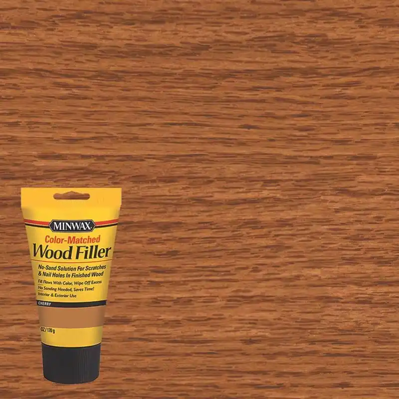 Color-matched Cherry Wood Filler 6 Oz Tube For Indoor And Outdoor Use