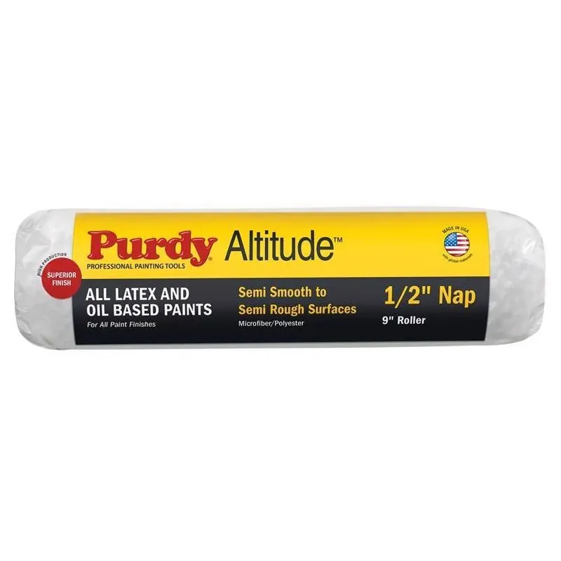 Altitude 9‑inch Poly‑micro ½‑inch Nap Paint Roller Cover – 1 Pack