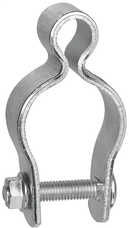 1.63 In. L Zinc-plated Metallic Steel Pipe Hinge 1 Pk