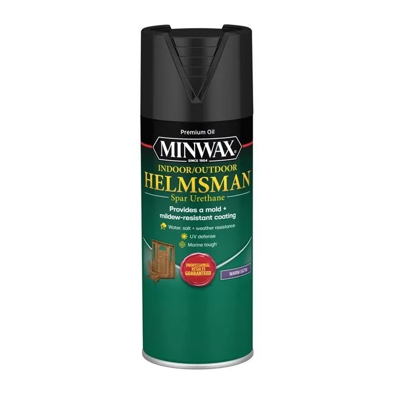 Helmsman Warm Satin Clear Spar Urethane – 11 oz Solvent‑based Protective Finish