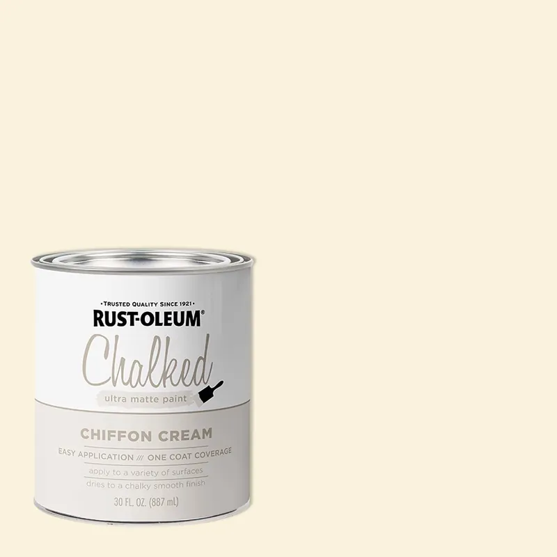 Chalked Ultra Matte Chiffon Cream Water-based Chalk Paint 30 Oz