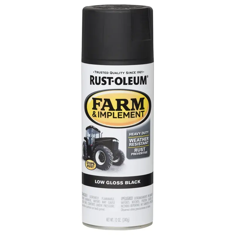 Specialty Indoor And Outdoor Low Gloss Black Farm & Implement 12 Oz