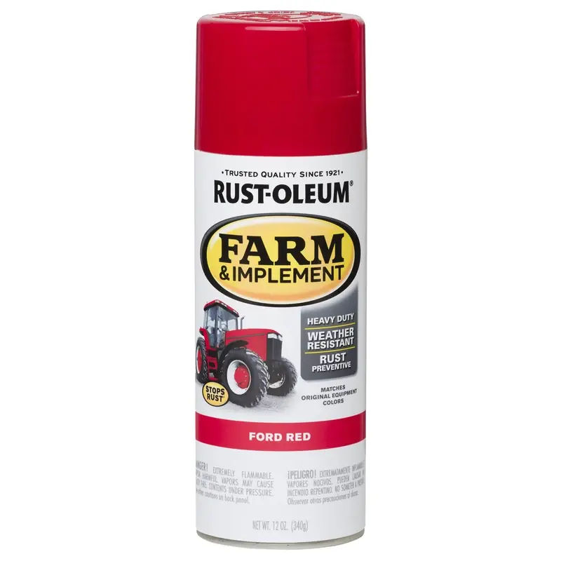 12 Oz. Ford Red Farm & Implement Spray Paint - Gloss Finish