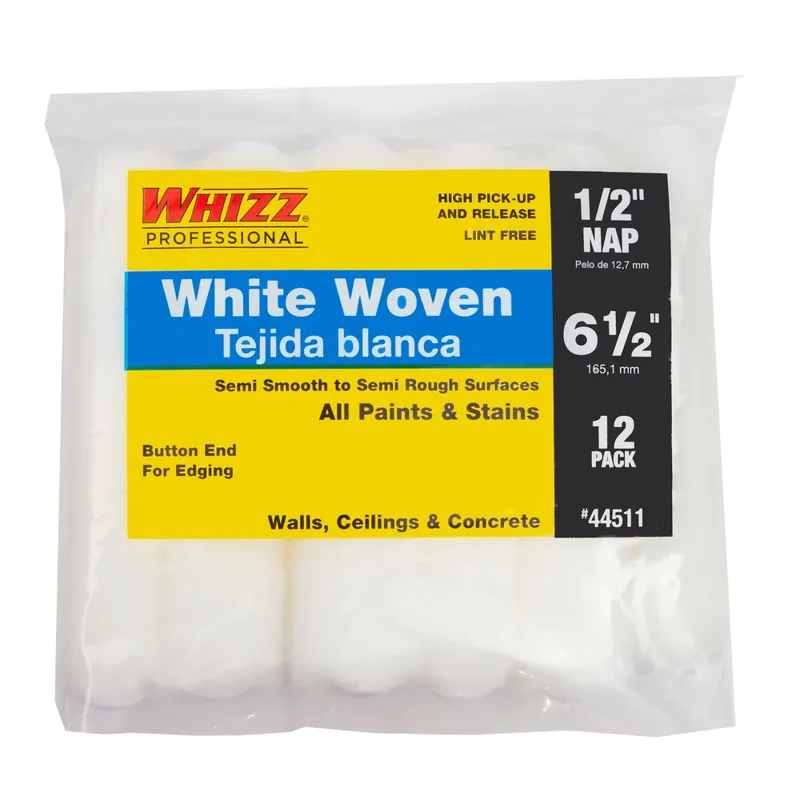 Woven 6.5 In. W X 1/2 In. Mini Paint Roller Cover 12 Pk