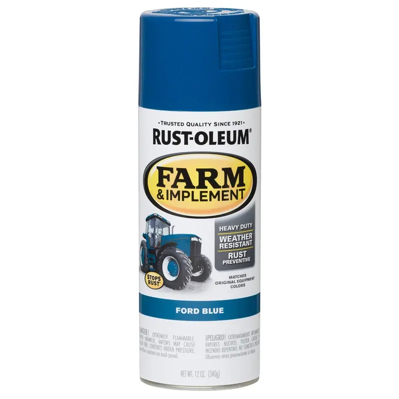 Stops Rust Spray Enamel, Ford Blue Gloss, 12-oz.