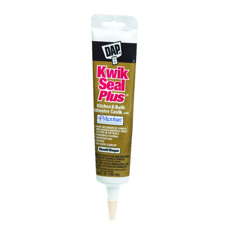Kwik Seal Plus 5.5 Oz. Biscuit Kitchen & Bath Adhesive Sealant With Microban