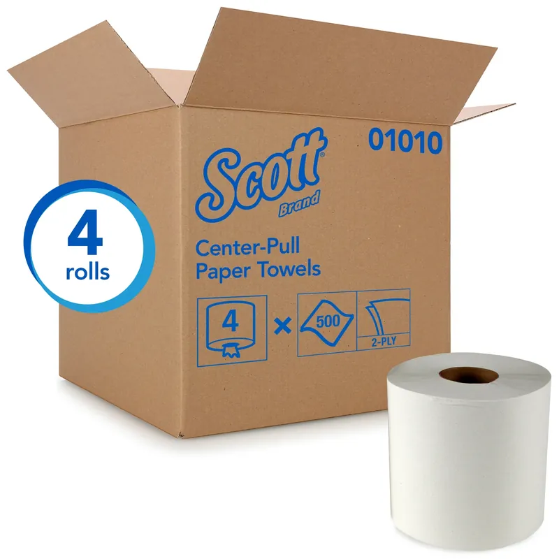 Center Pull Towels 500 Sheet 2 Ply 4 Pk