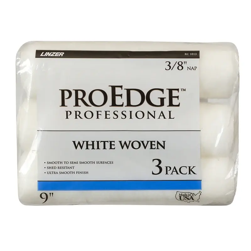 Pro Edge Woven 9 In. W X 3/8 In. Paint Roller Cover 3 Pk