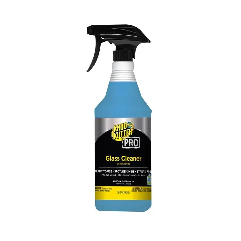 Professional No Scent Glass Cleaner 32 Oz Liquid Trigger Spray