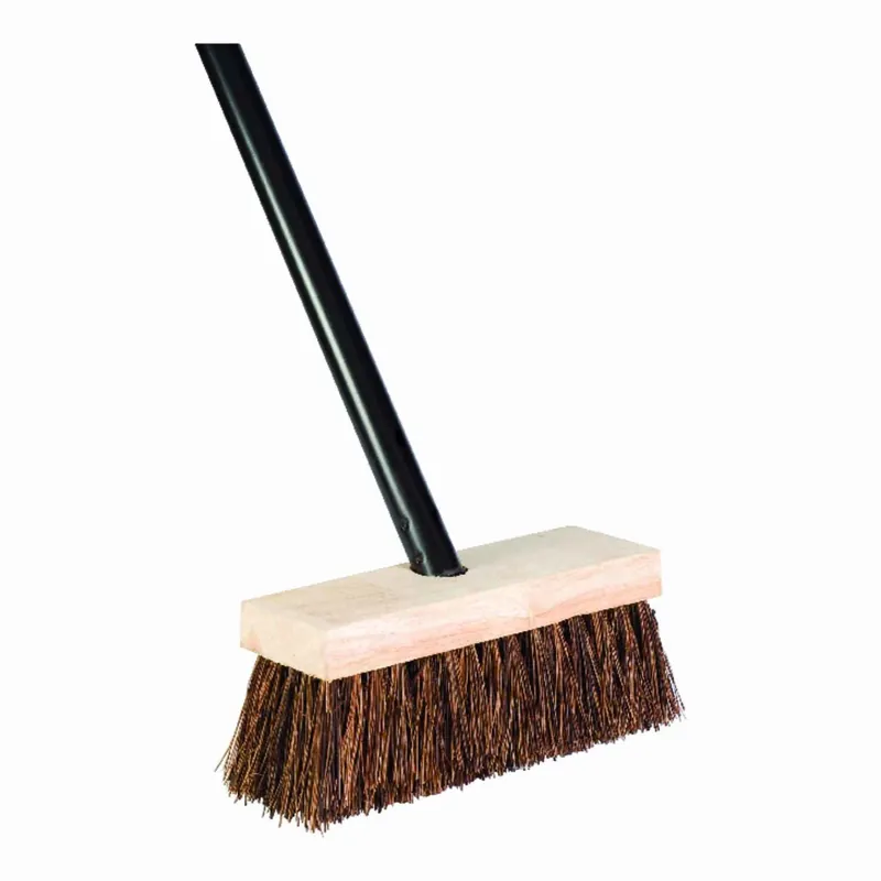 7-3/4 In. W Medium Bristle Plastic Handle Scrub Brush With 48 In. Handle