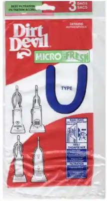 Micro Fresh Vacuum Bag 3 Pk Type U