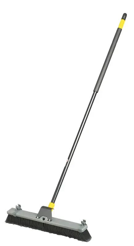Super Bulldozer Push Broom, Soft Polypropylene Fibers, 24 In.